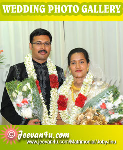 Joby Jinu Marriage Photos at St Marys Church Parel Changanacherry